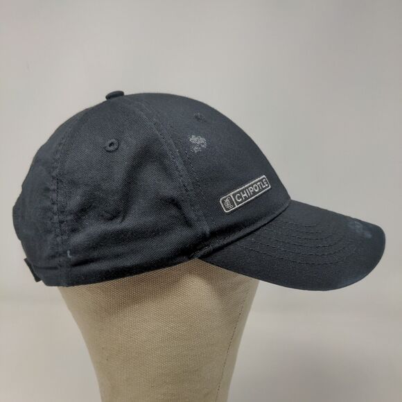 Chipotle Men's Strapback Employee Uniform Hat Black Embroidered Logo - Picture 7 of 12